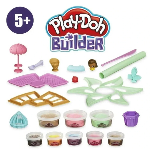 New Play-Doh Builder Ice Cream Stand Building Kit ages 5+ SEALED! Play Dough - Picture 3 of 11